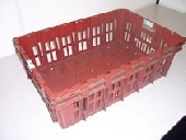 ALISON HANDLING.  USED STACK & NEST  VENTED CONTAINER&nbsp;&nbsp;PLASTIC BOXES